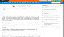 
							         Car Rental Web Portal - C# Corner								  
							    