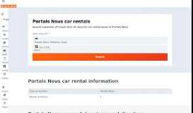 
							         Car Rentals in Portals Nous - Search on KAYAK								  
							    