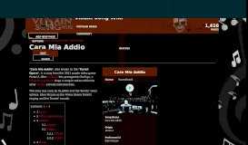 
							         Cara Mia Addio | Villain Song Wiki | FANDOM powered by Wikia								  
							    