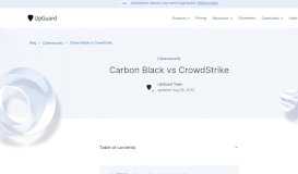 
							         Carbon Black vs CrowdStrike - UpGuard								  
							    