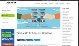 
							         Carbonite to Acquire Webroot								  
							    