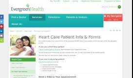 
							         Cardiac Patient Info, Forms & Patient Portal | EvergreenHealth								  
							    