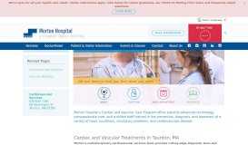 
							         Cardiac & Vascular Care: Morton Hospital | A Steward Family Hospital ...								  
							    