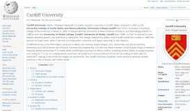 
							         Cardiff University - Wikipedia								  
							    