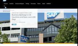 
							         Cardinal Health Runs SAP Business ByDesign - SAP News Center								  
							    
