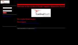 
							         Cardinal Health Supplier Rebate/Fee Portal								  
							    