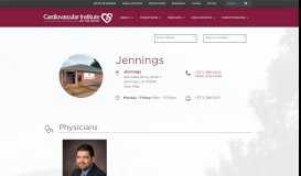 
							         Cardiologist in Jennings | PVD Specialists in Jennings								  
							    