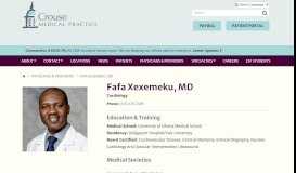 
							         Cardiologists Syracuse NY | Xexemeku, MD, Fafa | CrouseMed.com								  
							    