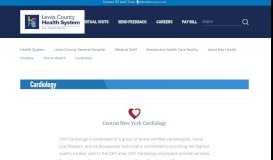 
							         Cardiology — Lewis County Health System								  
							    
