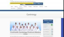 
							         Cardiology | Pinehurst Medical Clinic								  
							    