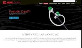 
							         Cardiovascular and Critical Care Product Portfolio - by Merit								  
							    
