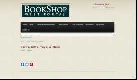 
							         Cards, Gifts, Toys, & More | Bookshop West Portal								  
							    