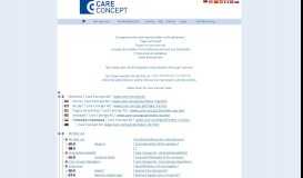 
							         Care Concept AG • Auslandskrankenversicherung • • Service ...								  
							    
