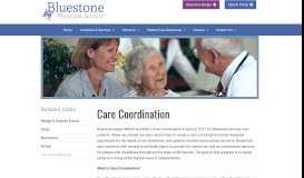 
							         Care Coordination - Bluestone Physician Services								  
							    