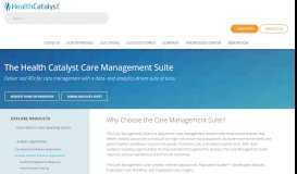 
							         Care Management Solutions - Health Catalyst								  
							    