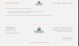 
							         Care Provider Portal — Choice Home Care								  
							    