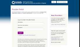 
							         Care Quality Commission - CQC Provider Portal								  
							    