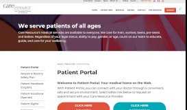 
							         Care Resource Patient Portal								  
							    