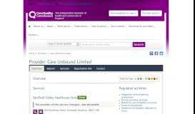 
							         Care Unbound Limited - CQC								  
							    