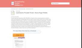 
							         CareCentrix Provider Portal - Home Page Fill Online, Printable ...								  
							    