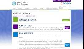
							         Career Center - CFA Society Los Angeles								  
							    