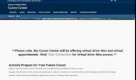 
							         Career Center Home Page - Career Center | CSUF - Cal State Fullerton								  
							    