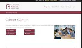 
							         Career Centre | Cambrian College								  
							    