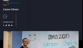 
							         Career Choice at Amazon - About Amazon								  
							    