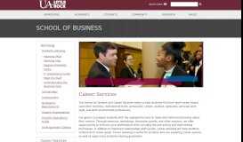 
							         Career Connections Student Portal - College of Business								  
							    