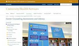 
							         Career Counseling Assessment and Library | University Health Services								  
							    