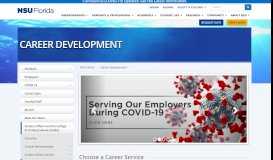 
							         Career Development at Nova Southeastern University								  
							    