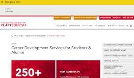 
							         Career Development Center | Students and Alumni | SUNY Plattsburgh								  
							    