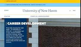 
							         Career Development Center - University of New Haven								  
							    