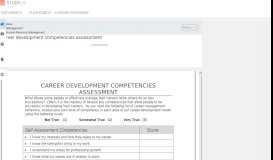 
							         career development competencies assessment - studylib.net								  
							    