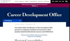 
							         Career Development Office - UC Hastings College of the Law								  
							    