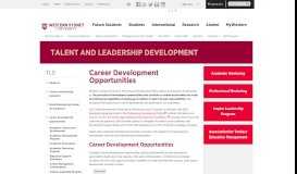 
							         Career Development Opportunities | Western Sydney University								  
							    