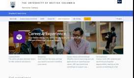 
							         Career & experience | Student Services								  
							    