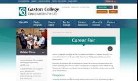 
							         Career Fair - Gaston College								  
							    