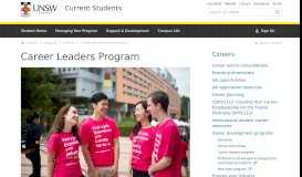 
							         Career Leaders Program | UNSW Current Students								  
							    