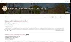 
							         Career Opportunities at Baltimore County - Government Jobs								  
							    