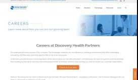 
							         Career opportunities at Discovery Health Partners								  
							    