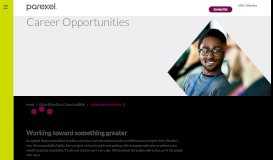 
							         Career Opportunities at Parexel								  
							    