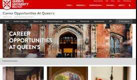 
							         Career Opportunities at Queen's | Queen's University Belfast								  
							    
