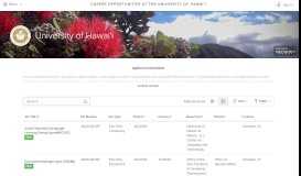 
							         Career Opportunities at the University of Hawai'i | Sorted by Posting ...								  
							    