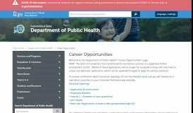 
							         Career Opportunities - CT.gov								  
							    