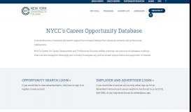 
							         Career Opportunities Database - New York Chiropractic College								  
							    