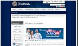 
							         Career Opportunities - Veterans Canteen Service - VA.gov								  
							    