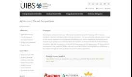 
							         Career Perspectives - Tokyo Business School (UIBS) - Admission								  
							    