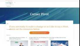 
							         Career Pivot Portal - Career Pivot								  
							    