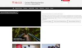 
							         Career Planning Service - McGill University								  
							    